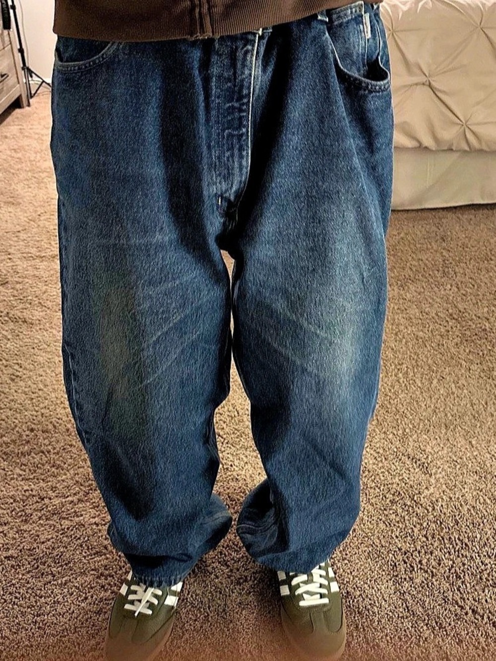 Carhartt Loose Fit Denim Jeans Relaxed Jeans in Blue Waist 42